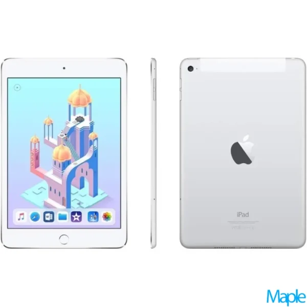 Apple iPad Mini 7.9-inch 4th Gen A1550 White/Silver – Cellular 6
