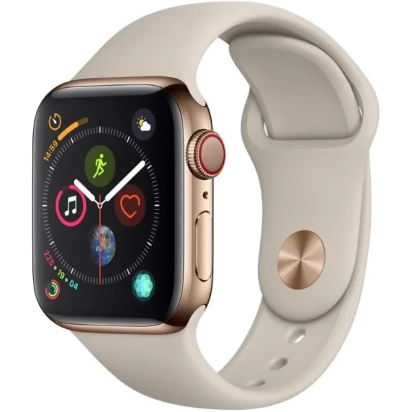Apple Watch Series 4 40mm Stainless Steel Gold A2007 16GB GPS+Cellular