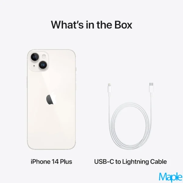 Apple iPhone 14 Plus 6.7-inch Starlight (Warm Grey) – Unlocked 3