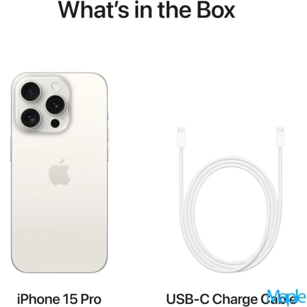 Apple iPhone 15 Pro 6.1-inch White Titanium – Unlocked 3