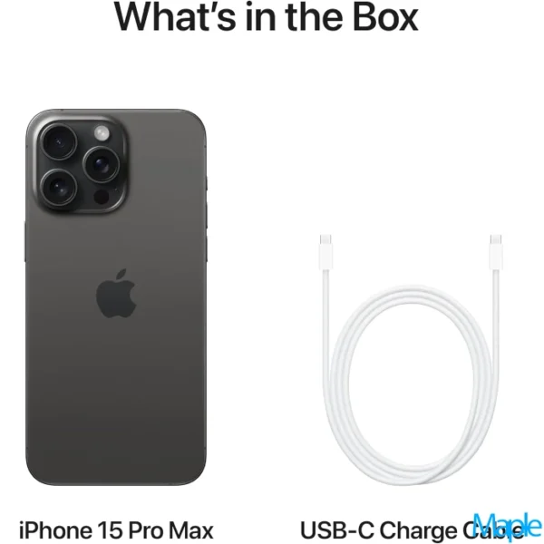 Apple iPhone 15 Pro Max 6.7-inch Black Titanium – Unlocked 3