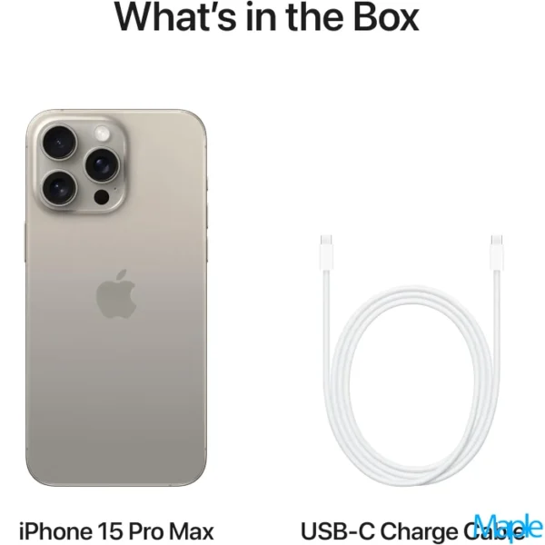 Apple iPhone 15 Pro Max 6.7-inch Natural Titanium – Unlocked 3